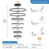 BAMDECOR A18815 Nordic Home Decor Dining Room Pendant lamp lights Ceiling Lamp Hanging Light V255-BAM-18815/7-BLK