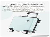 White 14 Inch Lightweight Carry-on Luggage for heights under 1.6m - Underseat & Overhead Cabin V888-ELOSUNG42784