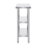 Stainless Steel Food Prep Table, 14 x 24 x 34 Inch Commercial Kitchen Worktable, with 2 Adjustable V952-CFBXGGZTSCGZZZ9YVV0
