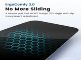 Gray Vaydeer Ergonomic Mouse Pad with Cushioned Wrist Rest and Smooth Tracking Surface V1347-890-BLU-60798