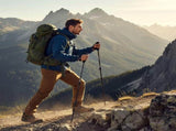 Carbon Fiber Lightweight Trekking Stick, Adjustable 3 Section Hiking Pole, Suitable For Height Under V1221-XM-LB2785-GM110