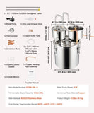 Moonshine Still Water Alcohol Distiller 5Gal w/Thumper Keg & 8W Water Pump V952-SLNTZLQYS5JLUV2A0V3