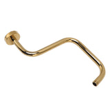 Shower Extension Arm Stainless Steel High Rise Shower Arm with Flange Wall Mounted Shower Head Riser V1294-YM0626-3112220083811