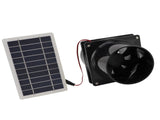 10W 12V Solar Powered Exhaust Fan for Round Pipe ABS Solar Panel Ventilation Fan Kit for Pet House V1294-YM0710-3111230296911