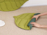 2 Pcs Yellow Leaf-Shaped Pet Sleeping Mat - Durable Dog Floor Pad & Cat Bed for Sleeping and V888-ELOSUNG13475