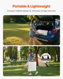 Folding, 4 Ft Heavy Duty Portable Fold-in-Half Utility, Indoor Outdoor Plastic Rectangle V952-SLKHWZDZ4YCBQ1OPT001V0