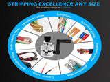 Wire Stripper Machine, 0.08"-1" Manual Wire Machine, Drill Compatible Copper Wire V1107-CS-YNKZ19