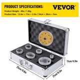 Diamond Bits 6PCS Diamond Hole Saw 20/35/40/50/55/68mm Tile Hole Saw Kit Vacuum Brazed Diamond V952-JTQHJGSKZTJ62RWI8V0