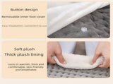 Premium Electric Foot Warmer - Fast Heating Pad with 9 Temperature Levels & 4 Timer Settings, V888-ELOSUNG18308