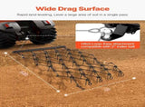 Drag Harrow, 1.2x1.7m Durable Chain Harrow with 80 Sharp Teeth, Suitable ATV UTV Tractor, Ideal V952-LP456FTDPK00ZA2T5V0