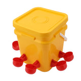 Automatic Chicken Waterer Cup with 12L Handheld Barrel Poultry Drinking Equipemnt for Goose Duck V1294-YM0706-3111230182711