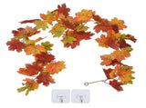 Decorative Artificial Maple Garland Fall Leaf Garland Decoration Thanksgiving Halloween Fake Maple V1294-YM0523-3115210217311