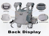 Lightweight Waterproof Fly Fishing Chest Pack with Multi-Pocket Storage and Quick-Access Design for V1341-ZY-35E8F6LD-GREY