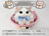 Cute handmade cat squishy toy, original hand-painted, baby-safe soft gel, gift box ideal for V1232-MMNNL-SQ-006