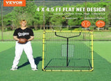Baseball And Softball Rebounder Net, 4 x 4.5 Feet PitchBack Baseball Nest for Pitching and Fielding V952-BQHDWPWJDKD41TLV7V0
