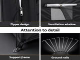 Giantz Bike Storage Tent Outdoor Waterproof UV Resistant Shelter w/ Ventilation BST-210D-M150-GY