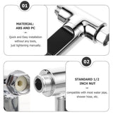 LED Digital Shower Thermometer with Easy Installation and Adjustable Angle Display for Accurate V1369-AZ3-W-25346