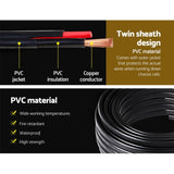 Giantz 6MM 10M Twin Core Wire Electrical Cable Extension Car 450V 2 Sheath TWIN-CABLE-6MM-10