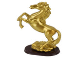 Horse Statue Gold Synthesized Resin Unique Horse Art Figurine for Wine Cabinet Office Leaping Horse V1294-YM0710-3115230125912