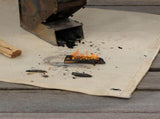 Fire Pit Mat 40" Wood Stove Under Grill Mat for Deck BBQ Fireproof Floor Tent Campsite Insulation V1366-AZ2-W-03644