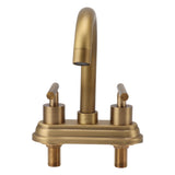 G1/2 Sink Faucet Antique 2 Handle Hot Cold Water Full Copper Basin Mixer Tap for Kitchen Bathroom V1294-YM0901-3112230046011