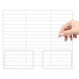 White Freezer Shelf Dividers, Adjustable, Large Capacity, Stainless Steel ABS, Home Use V1366-AZ2-W-14018