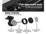 Wanderlite 28 Inch Luggage with TSA Lock Spinner Carry On Hard Shell Travel Suitcase Luggage Case LUG-ABS-CLA-28-BK