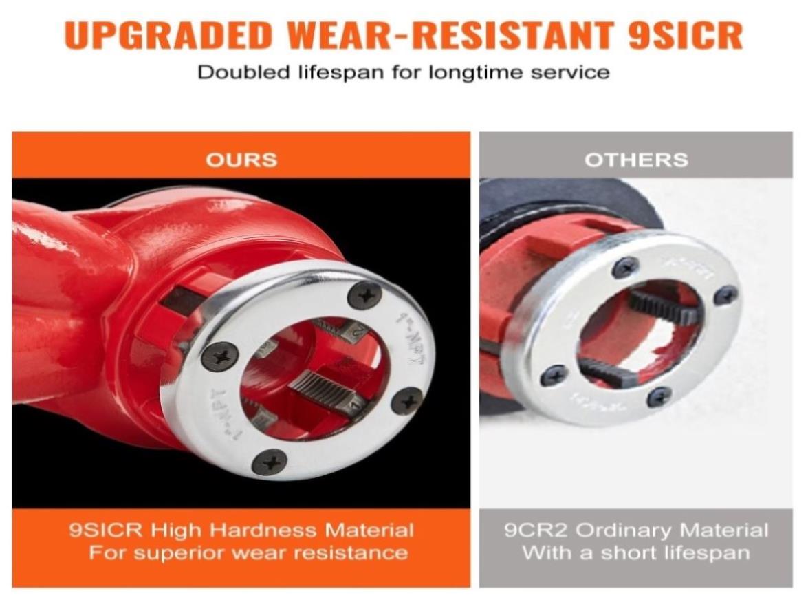 Ratchet Pipe Threader Kit, 1/2