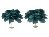 Feather Table Lamp 3 Color Dimmable Touch Switch USB Plug in Romantic Modern Decorative Bedside V1294-YM0521-3119230059414