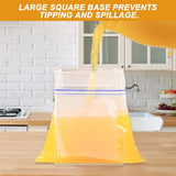 2 Pack Food Storage Bag Stand,Ziplock Bag Holder,Holder for Food Prep Bag,Baggy Rack Holder for Food V1192-AZ-W-17538