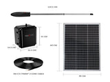 Full Solar Automatic 40W Double Swing Gate Opener Remote Keypad Control V379-DBLESOLAR0