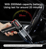 3-in-1 Portable Vacuum Cleaner with Blower and Dust Extraction, USB Rechargeable, White V1188-MS-617-050