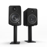 Kanto YU4 140W Powered Bookshelf Speakers with Bluetooth and Phono Preamp - Pair, Matte Black with V398-KO-YU4MB-SP9