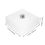 Clear Reusable Acrylic Food Cover 1-Pack for Kitchen Use, Food Storage, Housewarming , and Party V1369-AZ3-W-18784