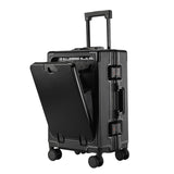 Carry on Suitcase Lightweight Travel Cabin Suitcase Suit Cases Zipperless Luggage 20 Inch with V1107-128-91631-BEG-20IN