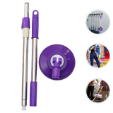 Purple Stainless Steel Mop Replacement Pole for Home Use Rotating Handle V1192-AZ-W-32873
