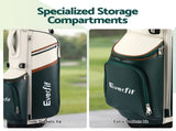Everfit Golf Stand Bag Lightweight Carry Bag Dual Strap Club Divider GOLF-B-BAG-STAND-B-GN