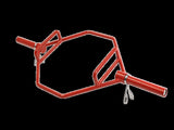 Olympic Shrug Deadlift Trap Bar - Red V1012-CFDLTB