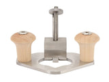 Router Plane with Depth Stop Base Hole Ergonomic Stainless Steel Router Plane Handheld Woodworking V1294-YM0901-3111240278511