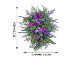 Spring Summer Front Door Teardrop Wreath Artificial Floral Wreath For Home Decor V1192-AZ-W-27893