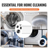VEVOR 22 Pieces 9.1M Dryer Vent Cleaner Kit, Include 3 Different Sizes Flexible Lint Trap Brush, V952-GDQJSSTK30YCGTD6IV0
