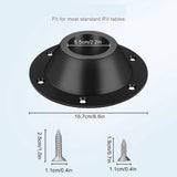 Pedestal Table Base Flange Table Leg Base Dinette Table and Floor Mount Base for Trailer Including V1192-AZ-W-23575
