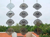 Highly Reflective Double-Sided Bird Reflectors,Extra Sparkly Metal Wind Spinner Outdoor Garden V1366-AZ2-W-09350