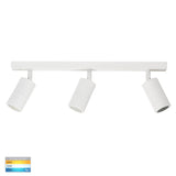 Tivah 3 x 5W 240V GU10 LED Tri-Colour 3 Light Bar Adjustable Spotlight, White V1202-V1-HVLHV4001T-3-WHT