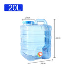 Portable Water Bucket 20L Camping Water Container Outlet Tap Barrel Outdoor V201-W12783325