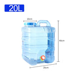 Portable Water Bucket 20L Camping Water Container Outlet Tap Barrel Outdoor V201-W12783325