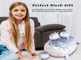 Gray Chubby Seal Plush Pillow with 4 Baby Seals Inside Soft Stuffed Animal for Kids, Hug Pillow & V1107-CS-HBGZ