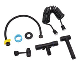 Bathroom Handheld Bidet Sprayer Kit Bidet Toilet Sprayer with Hose for Women Feminine Wash Black V1294-YM0703-3112230002211