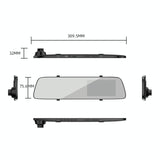 Full Hd Car Mirror Dvr Camera - 4.5 Front & Rearview PRL-4550300ADE