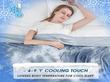Cooling Blanket King Size for Hot Sleepers Light Blue V1258-DP02-C-672